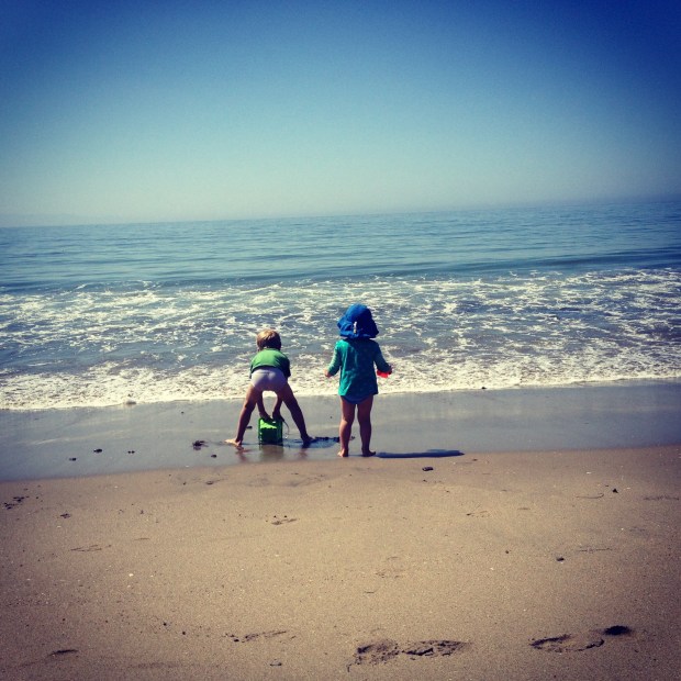 kids on beach